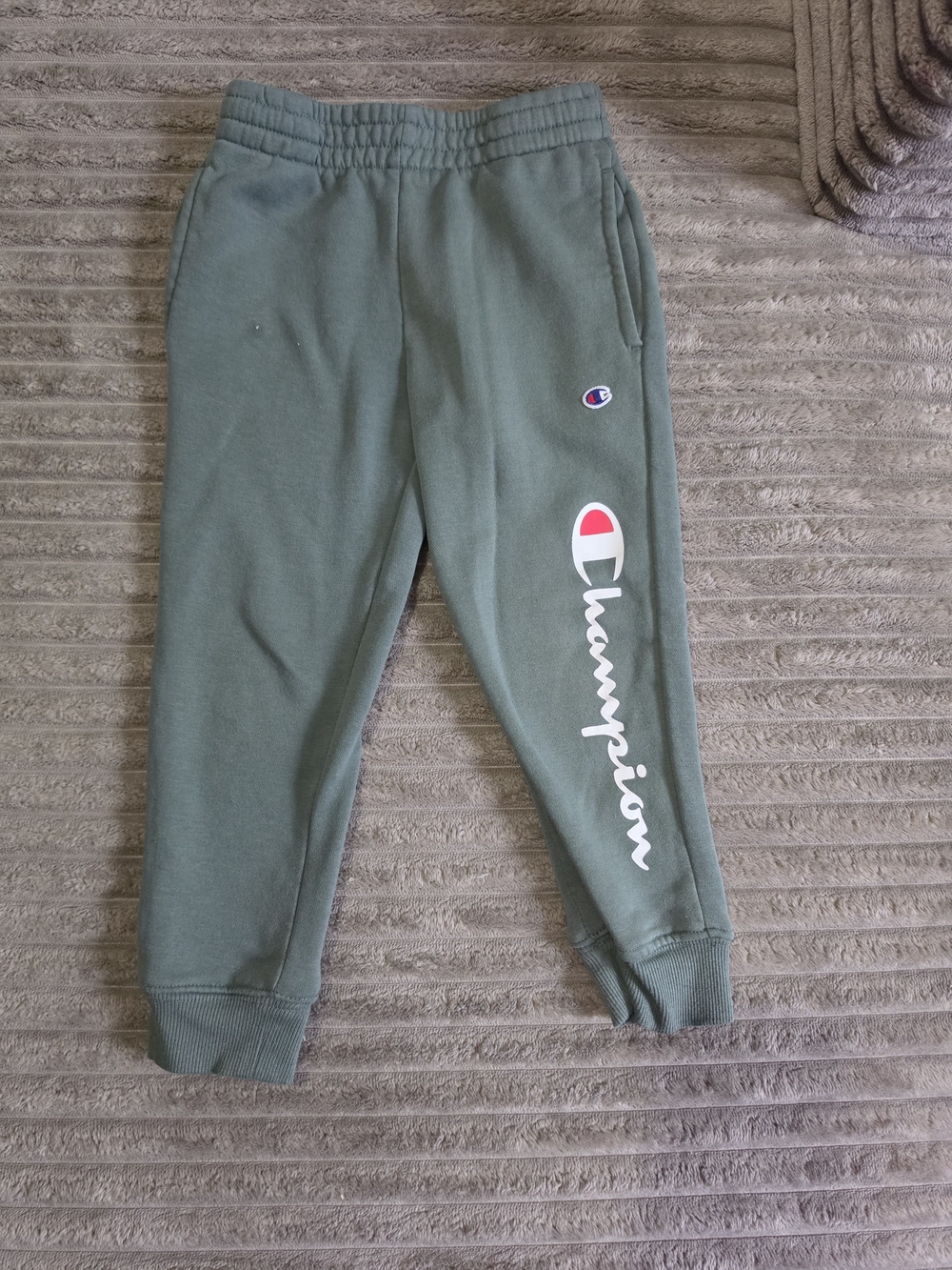 Champion Kids Olive Green Logo Jogger Pants - KD23